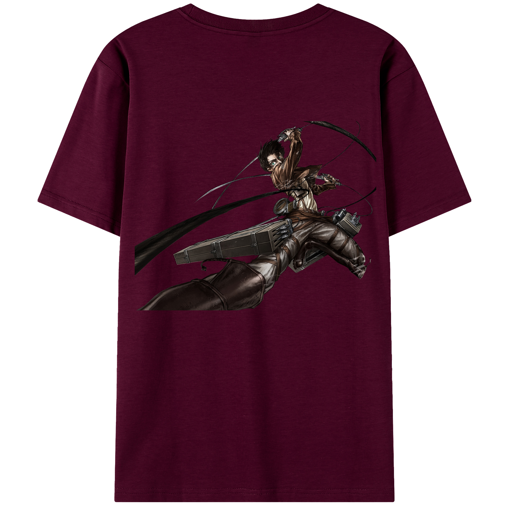 （画像用） 進撃の巨人 エレン･イェーガー Attack on Titan Eren Jäger レディース半袖Tシャツ(バックプリント)